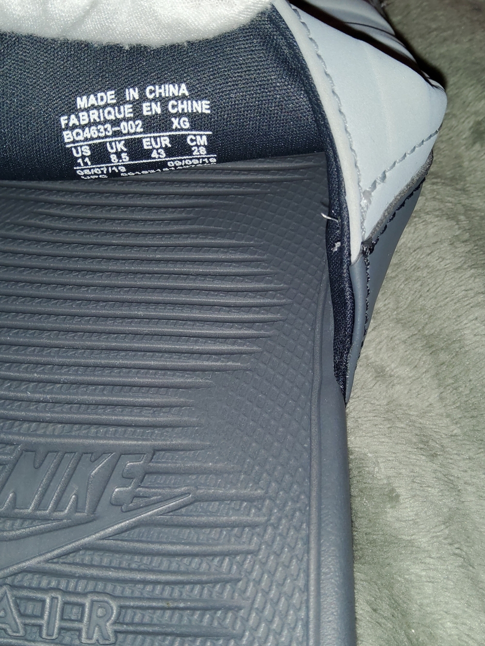 * Nike Women's Air Max Camden Slide Sandals Flipflops Grey Pink Blast Size 11 - Picture 14 of 14